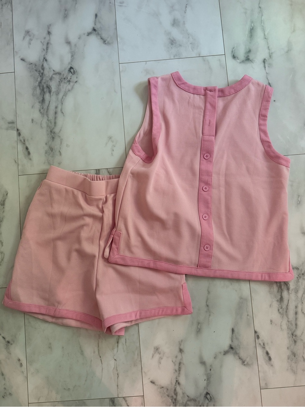 Women’s Pink Sleeveless Outfit Set
